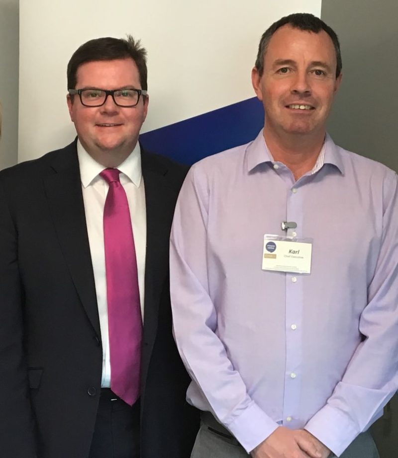 Conor McGinn MP and Karl Pearce - our community wishes you the best for your new role