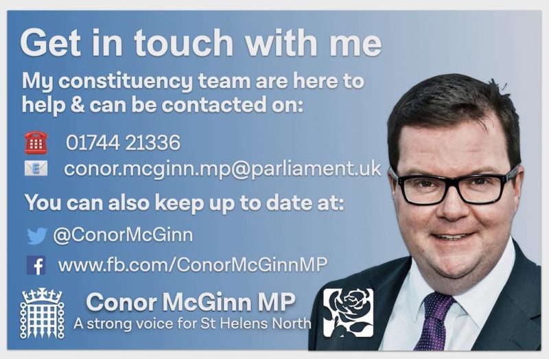 Conor McGinn MP and his team are here to help St Helens North residents - just get in touch. 