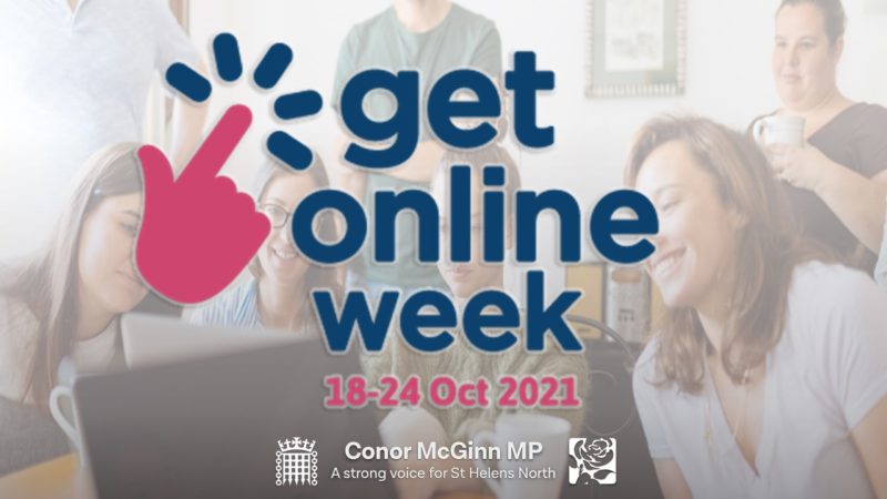 Conor McGinn MP has shown his support for Get Online Week