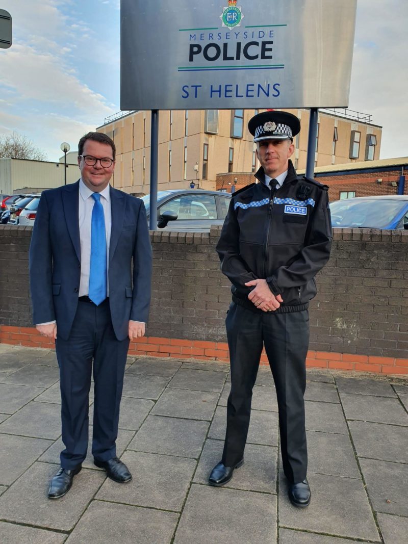 Conor McGinn MP meets with Supt. Brizell and his team to discuss their shared priorities on tackling crime