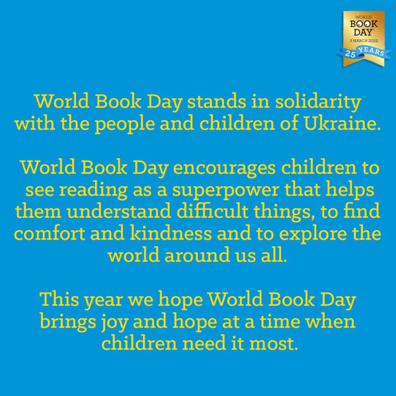 An important message from World Book Day