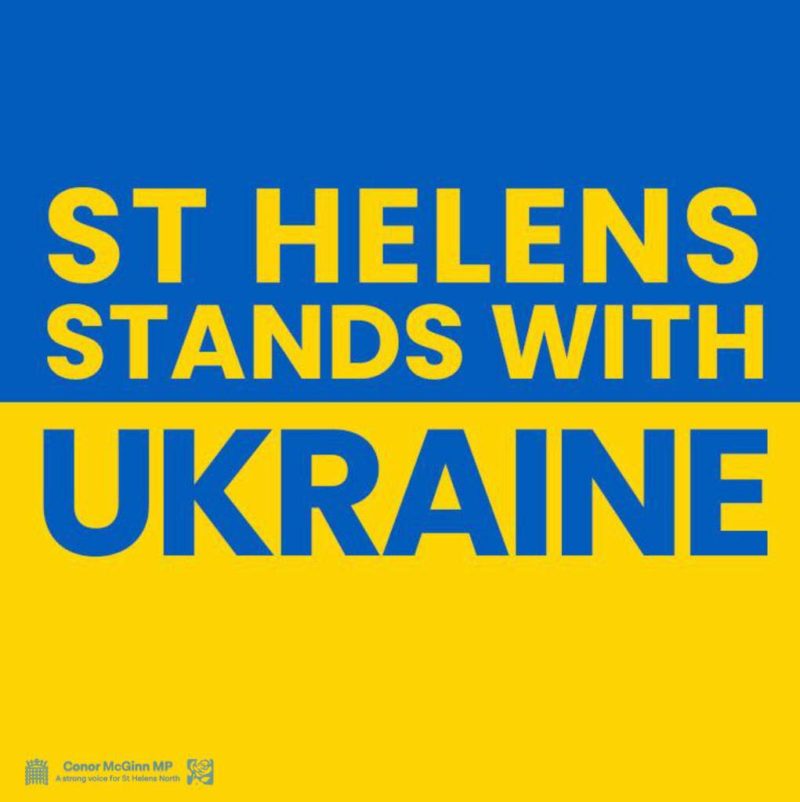 Strength and solidarity: Conor McGinn MP and all of St Helens stands with Ukraine