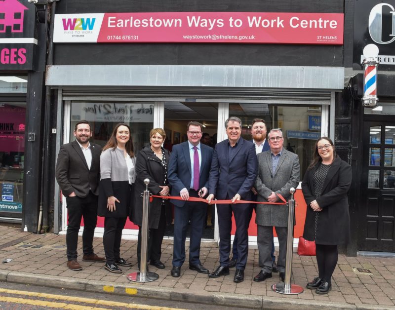 Conor McGinn MP helps open the new Ways to Work Centre in Earlestown