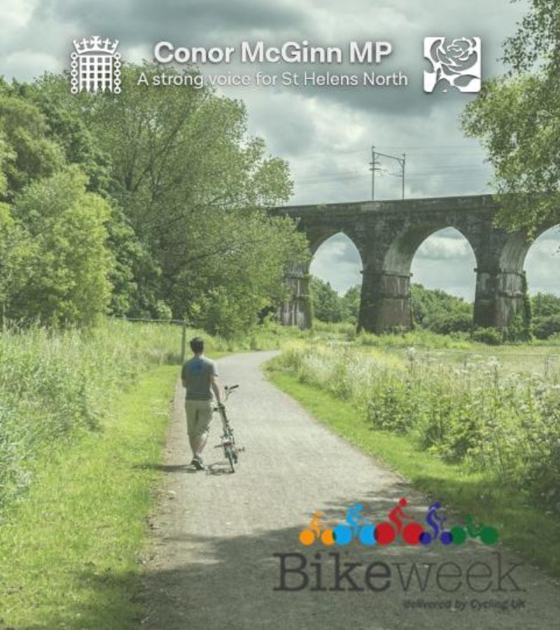 Conor McGinn MP welcomes Bike Week 2022 - and urges all local residents to get involved! 